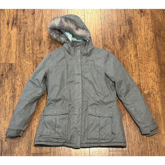 Mountain Warehouse Fur Trim Hooded Ski Jacket - Women’s Size 12 - Picture 3 of 11